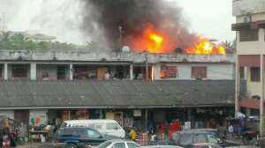 BREAKING: Police Barracks in Lagos up in flames