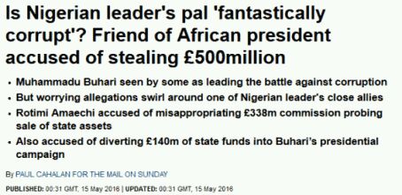 UK Daily Mail comes for Rotimi Amaechi, asks if he’s ‘fantastically’ corrupt