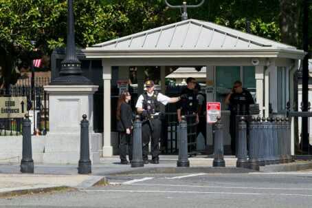 White House goes into lockdown after man ‘brandishing weapon’ is shot by the Secret Service near checkpoint