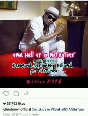 Chris Brown Finally Confirms Wikzid Will Go On Tour With Him