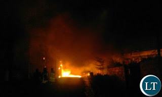 Zambia: Mansa Shoprite burns to ashes