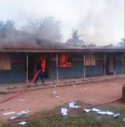Chaos as Secondary School Students Set their Own Classrooms on Fire in Oyo…You Won’t Believe Why