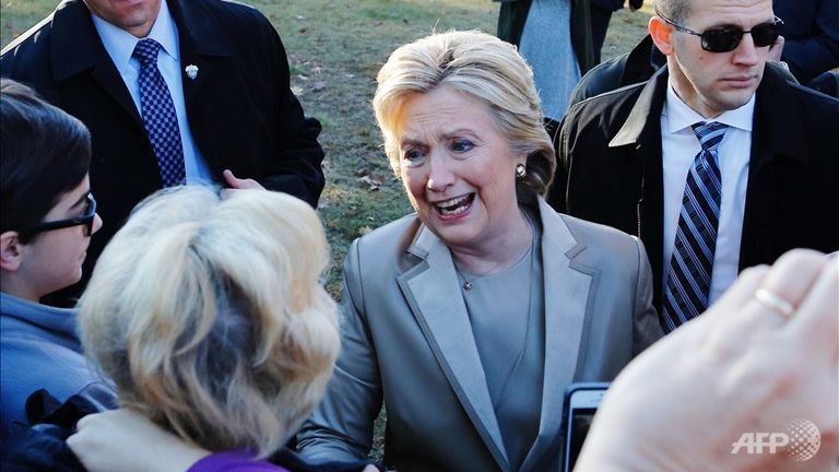 Clinton calls Trump to concede victory