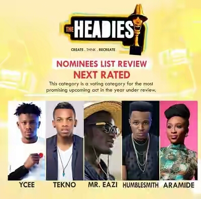 The Organisers of Headies Awards Explain why Tekno was included in ‘Next Rated’ category