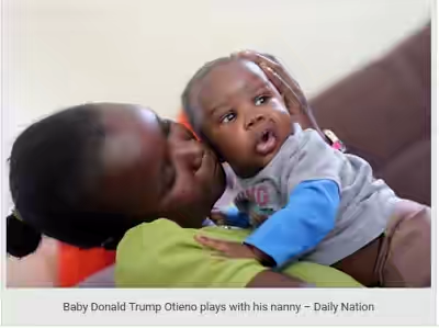 Kenyan Couple Names Baby After USA’s Newly Elected President, Donald Trump