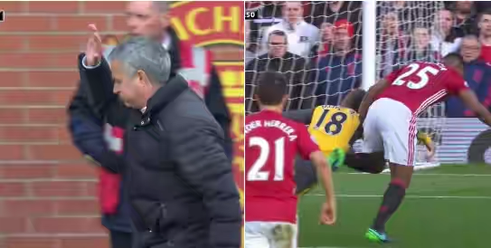 Should Manchester United have had a first half penalty v Arsenal? Mourinho thinks so [Tweets]