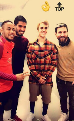 VIDEO | Justin Bieber practices football with Barcelona trinity Lionel Messi, Neymar and Luis Suarez