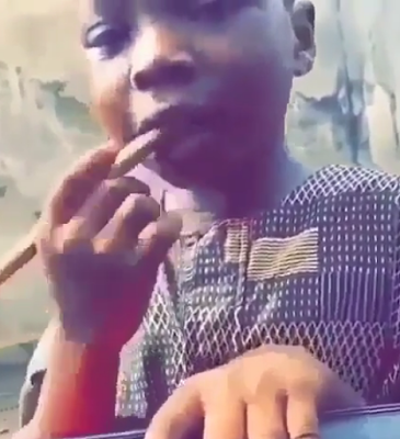 Omg! Little Lagos boy swears he wants to be Yahoo boy when he grows up (WATCH)