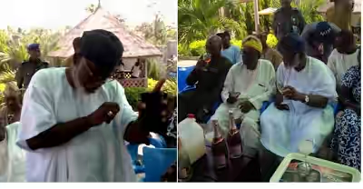 In Photos: Ondo Governor-Elect Continues His Celebration With Champagne And Palm Wine