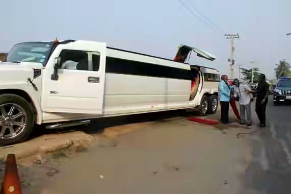 Check out this Lagos pastor’s hummer limousine