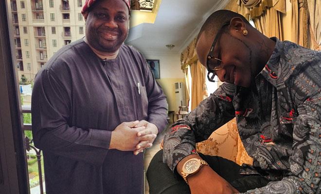 Dele Momodu walks out of an event after Davido called him “My Boy” on stage (Video)