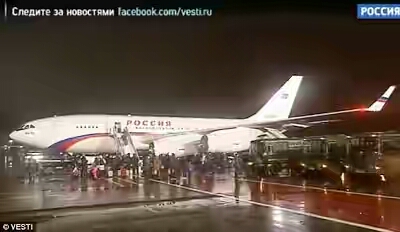 Russian Diplomats Expelled From The US Arrive Moscow With Their Families