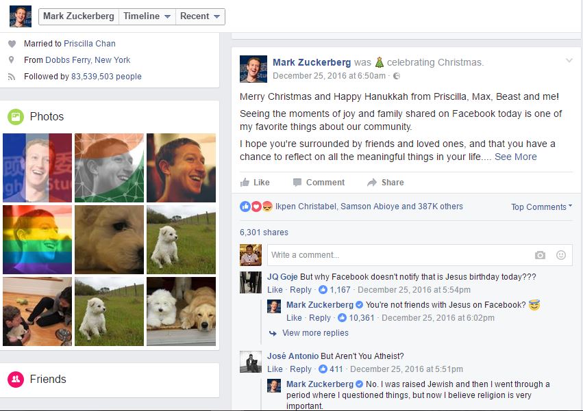 Mark Zuckerberg: I’m no longer an atheist… religion is important
