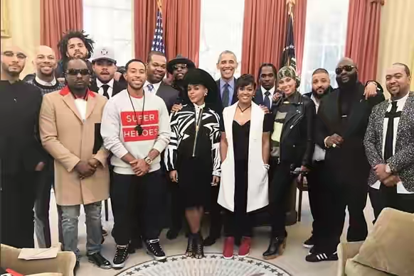 Alicia Keys, Rick Ross, Janelle Monae, DJ Khaled, Wale & More Visit President Barack Obama at the White House