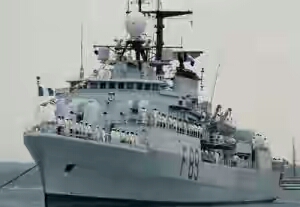 Nigeria’s Navy warship just arriving Dakar to oust out-gone Jammeh