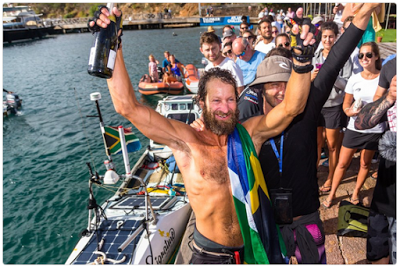 South African Man Makes History By Crossing The Atlantic Ocean On A Paddle Board. (Photos)