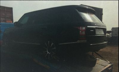 Photos Of Bukola Saraki’s Bulletproof Range Rover Reportedly Seized By Nigerian Customs