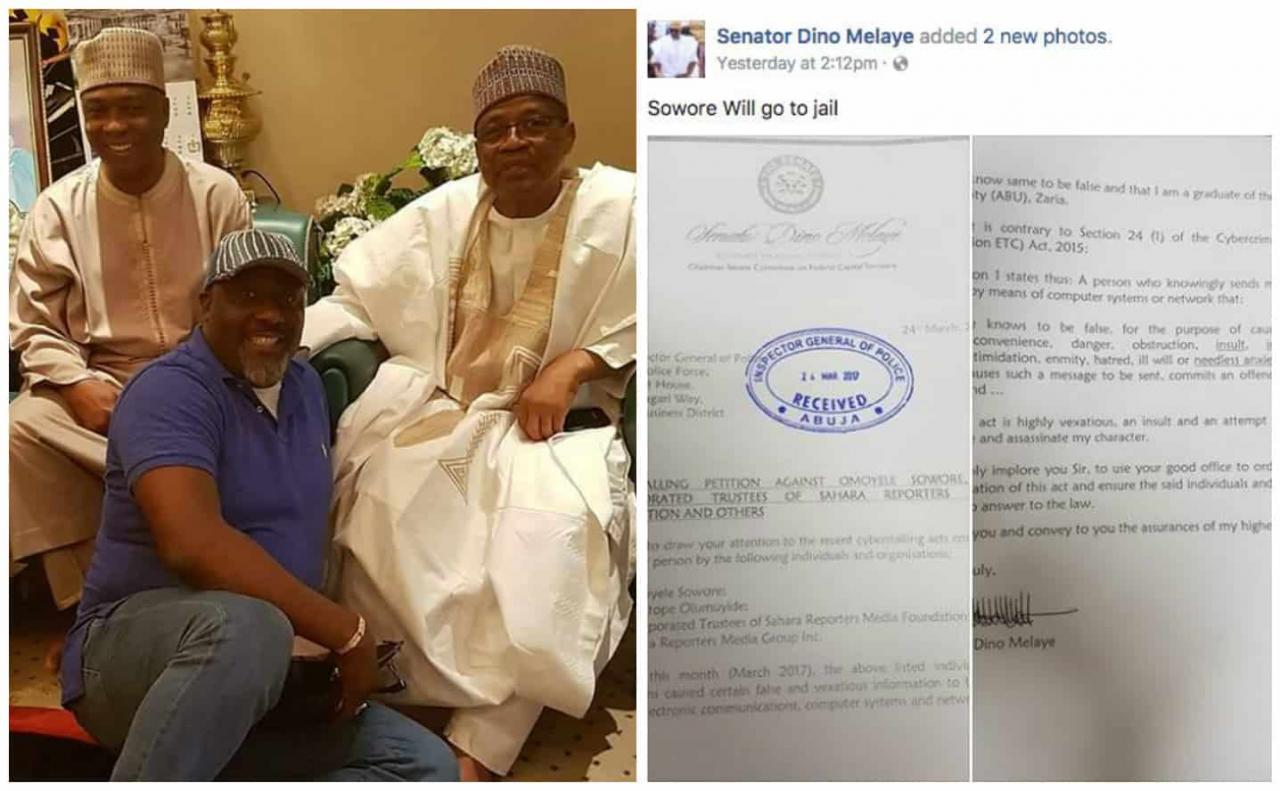 Sahara Reporters’ Owner Sowore Blasts Dino Melaye Over Threat To Send Him To Jail