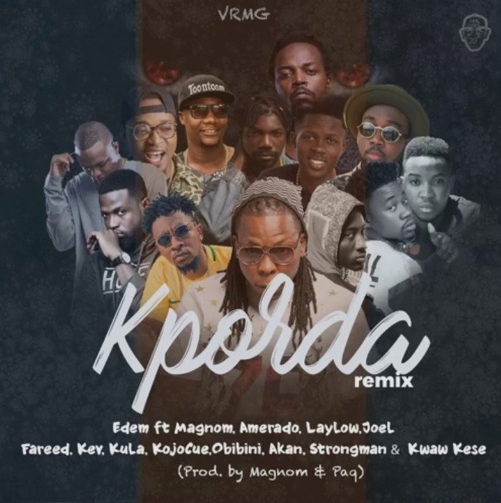 Edem Ft. Magnom, JOEL, Fareed, KojoCue, Obibini, Akan, Strongman & More – Kporda (Remix)
