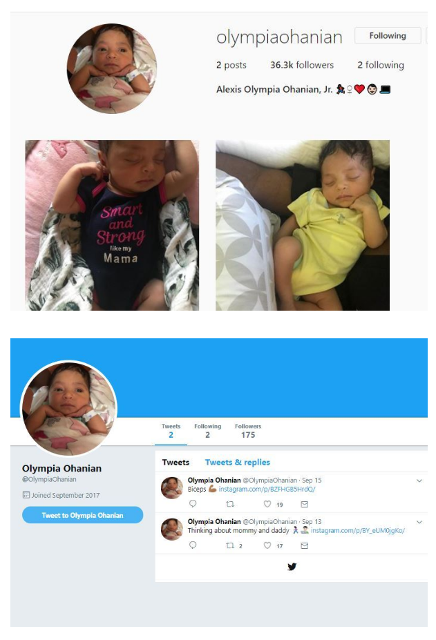 Serena Williams’ daughter is now on Instagram and Twitter & has 212k followers already