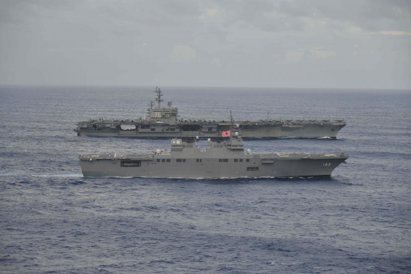 U.S. Navy carrier drills with Japanese navy amid North Korean tension