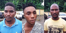 Nigerian Police Arrest 4 Yahoo Boys in Benin [See photos]