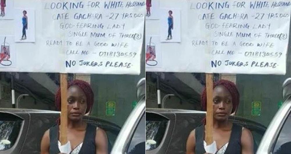 27 Years Old Single Mother Hits The Streets to Search For a White Husband (Photos)
