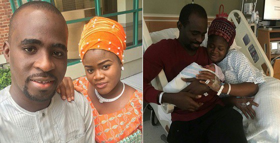Nollywood Actor Tunde Owokoniran and wife welcome a baby girl
