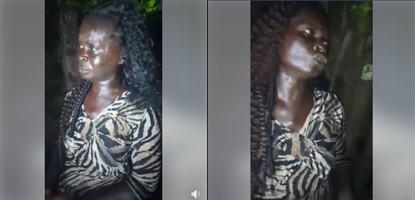 Fake mad woman caught picking used diapers and sanitary pads