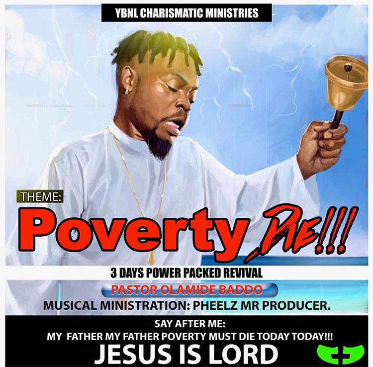Rapper, Olamide Opens His Own Church “YBNL Charismatic Ministries” With 3 Days Revival Service In Lagos