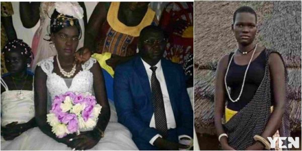 Sad wedding photos of bride whose parents took 500 cows as dowry