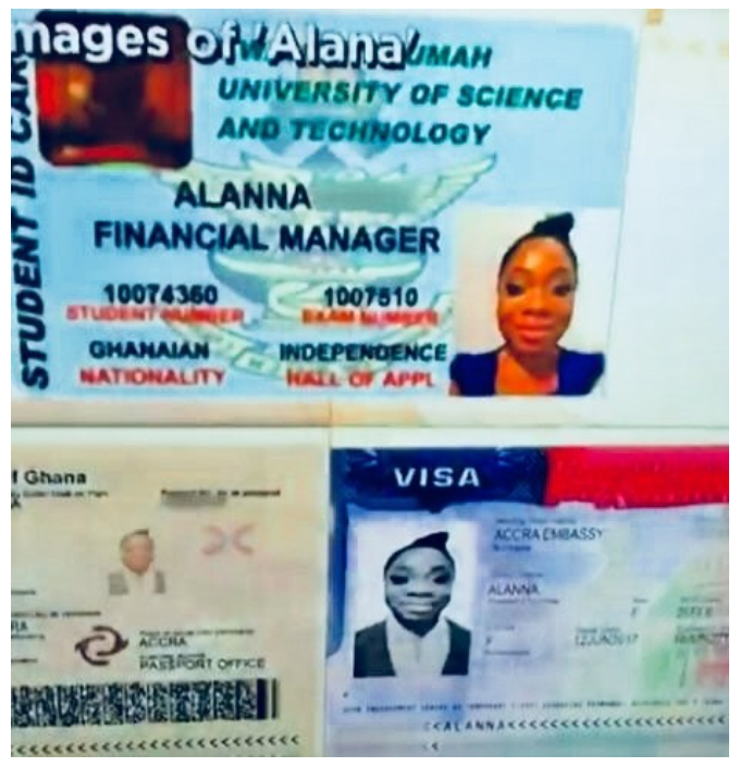 Images of curvy Ghanaian actress Moesha Buduong appear in a fraud case in US after a white man is scammed (Watch video)