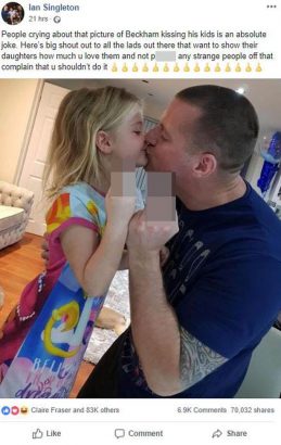 Dad goes viral after sharing photo kissing 6-year-old daughter