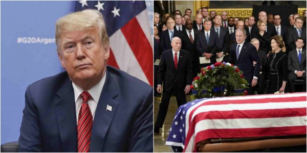 Trump will not be allowed to speak at Bush state funeral