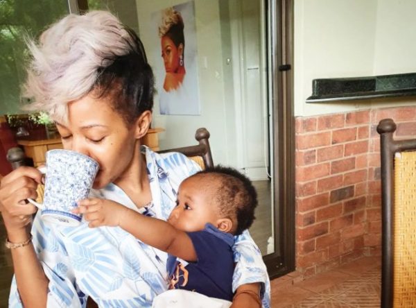 Zandie Khumalo celebrates son’s 5th month birthday (Photos)