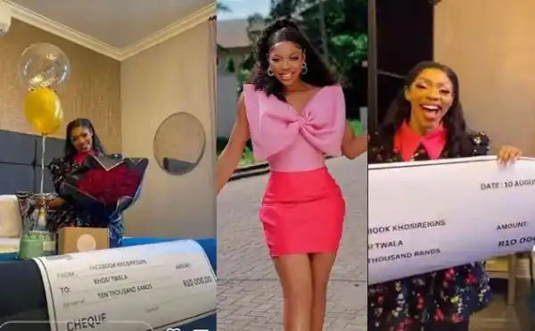 Khosi Twala receives R10k and flowers on her 26th birthday from fans