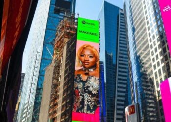 Makhadzi gets emotional as she shines on Times Square billboard in New York