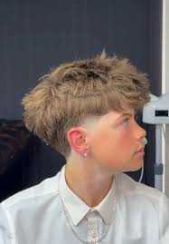 Low Taper with Textured Fringe Haircut